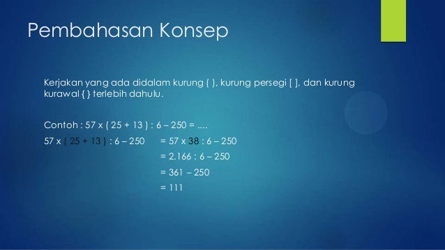 Operasi Hitung Campuran Kelas Vi