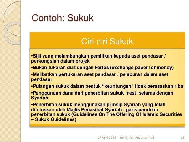Sijil Tinggi Muamalat 2 Pasaran Modal Islam Khairul Anuar Ahmad