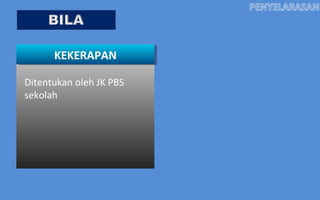 KEKERAPAN

Ditentukan oleh JK PBS
sekolah
 