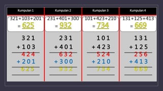 Operasi tambah 3 nombor dengan 3 digit | PPTX