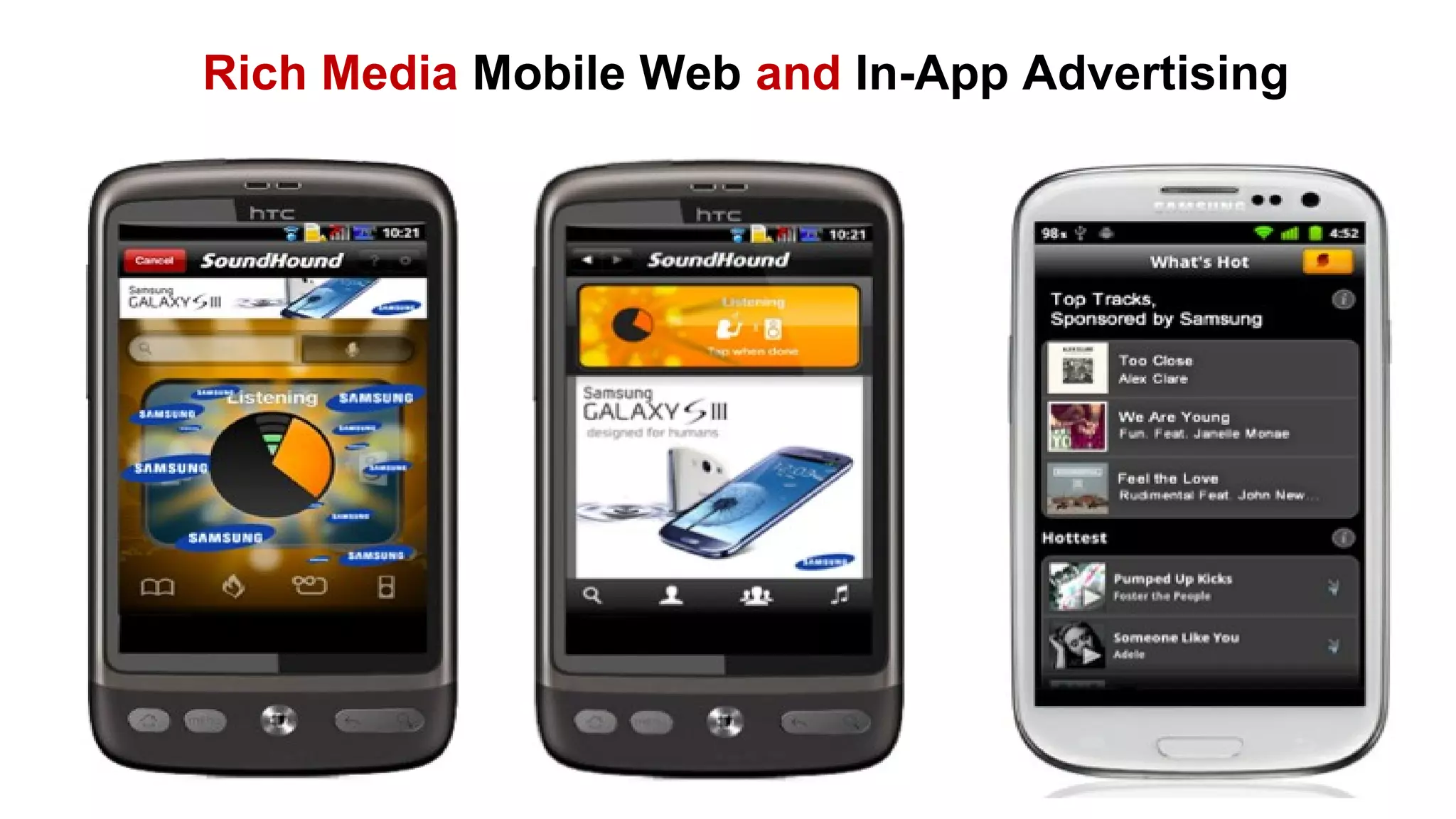 In app Advertising
Rich Media Mobile Web and In-Appad integration

 