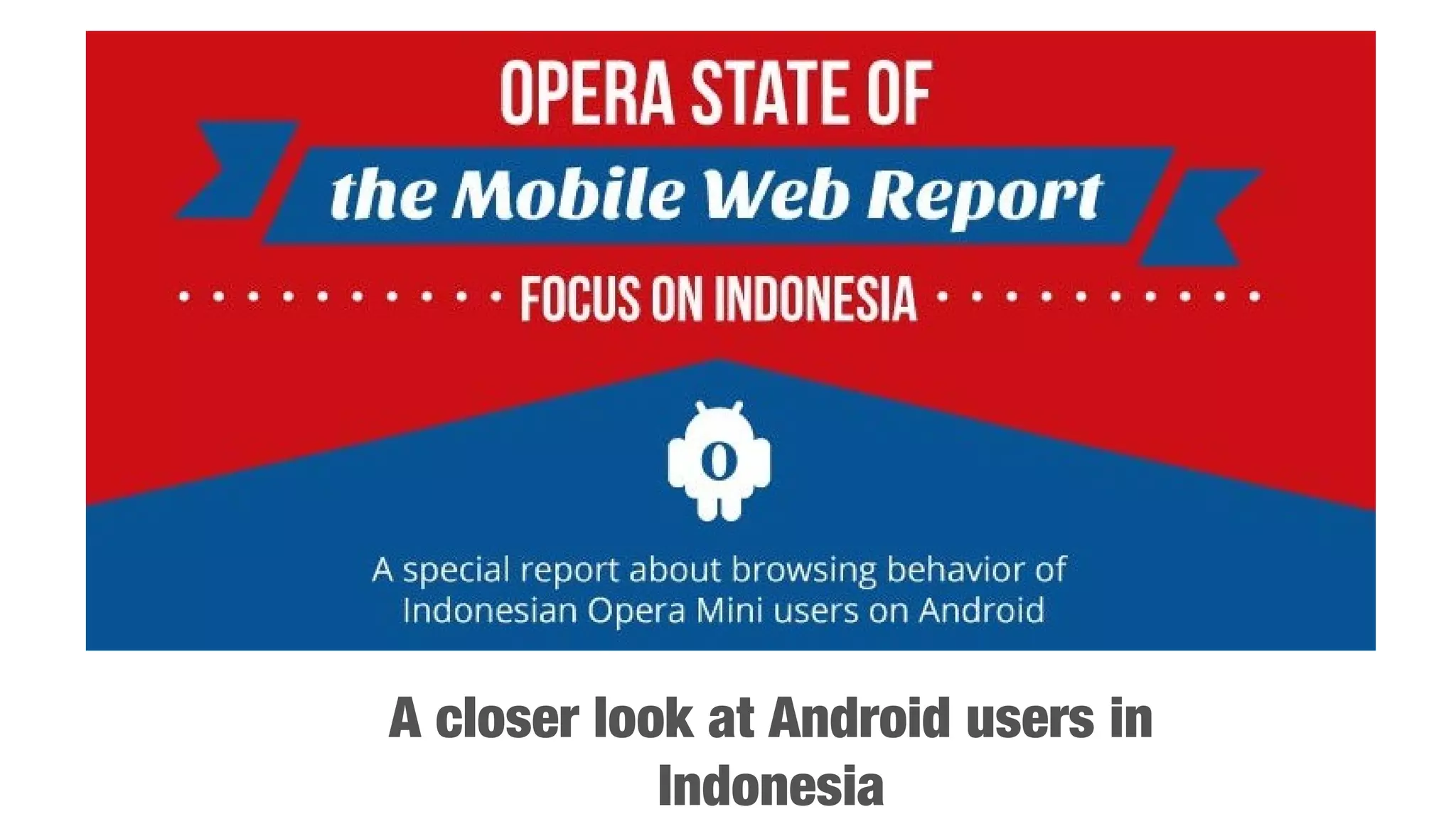 A closer look at Android users in
Indonesia

 