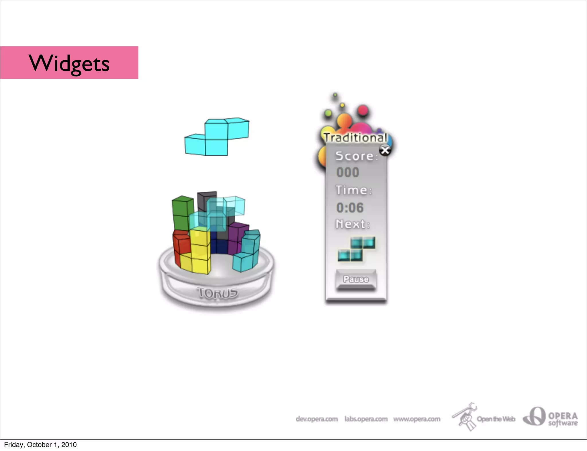Widgets




Friday, October 1, 2010
 