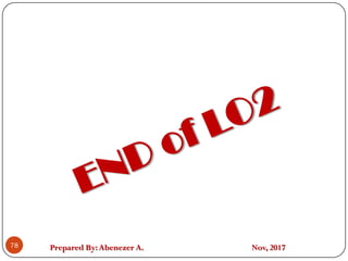 Prepared By:Abenezer A. Nov, 201778
 