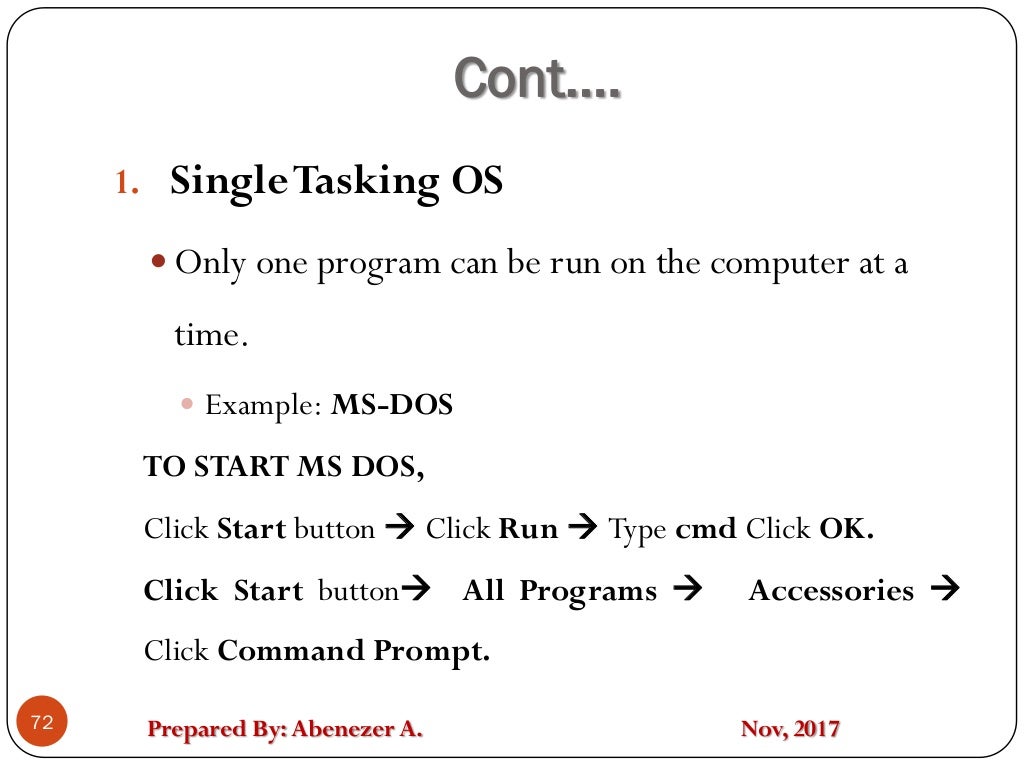 Operate personal computer