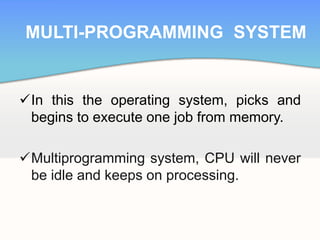 Types Of Operating Systems | PPT