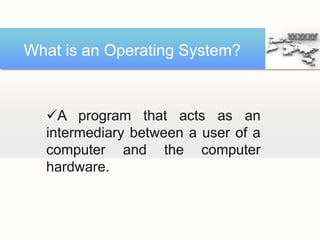 Types Of Operating Systems | PPT