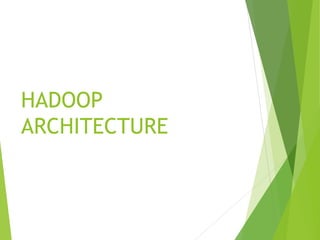 HADOOP
ARCHITECTURE
 
