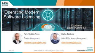 Operating Modern Software Licensing - CodeMeter License Central | PDF