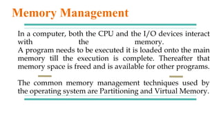 Operating system | PPT