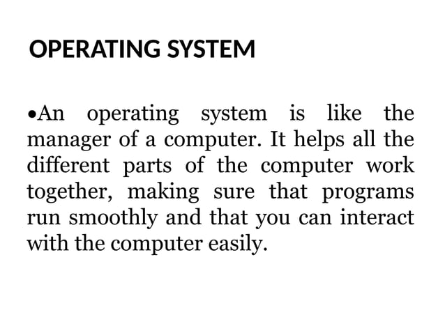 OPERATING-SYSTEM PowerPoint Presentation | PPT
