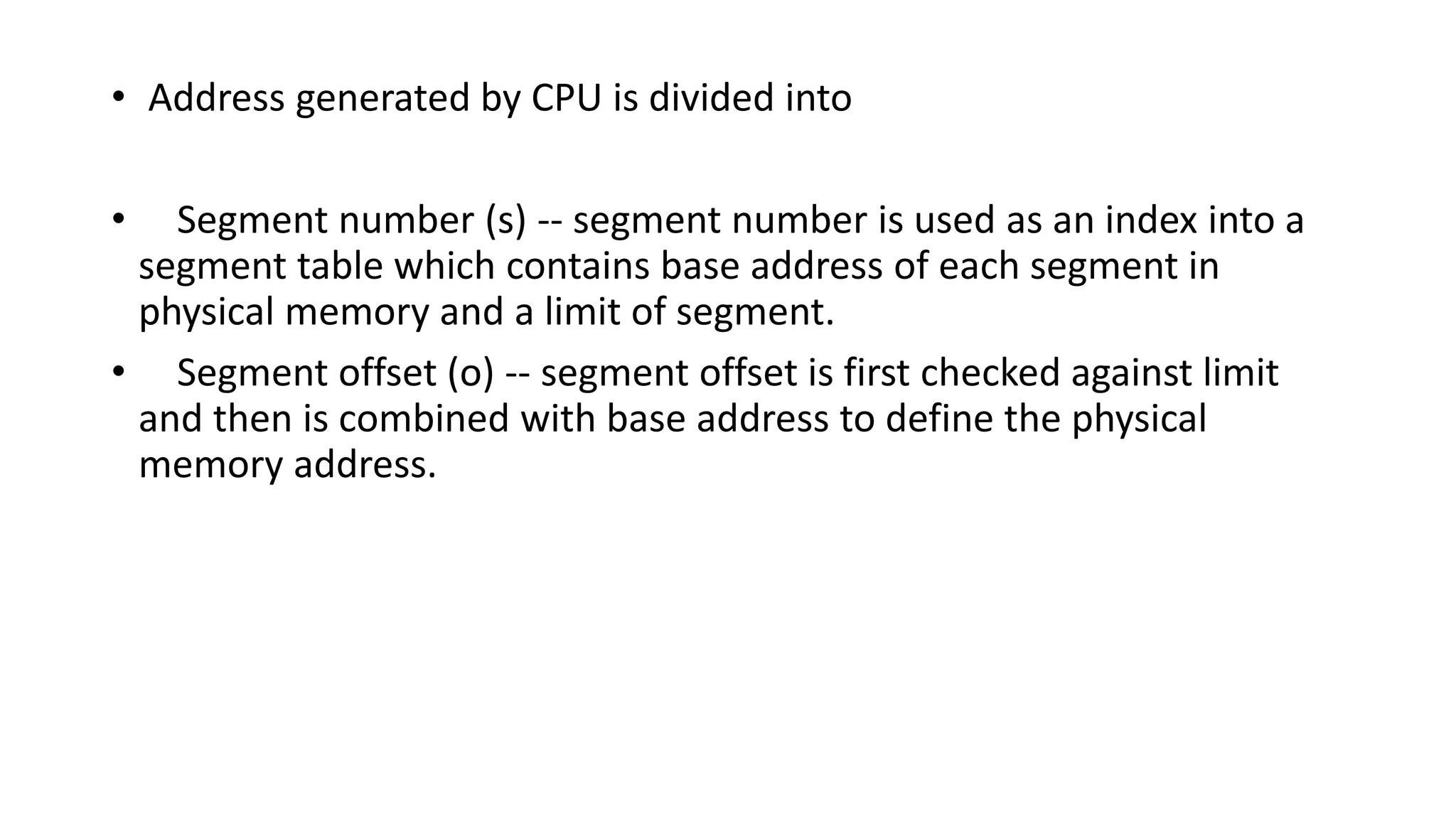 Operating system memory management | PPTX
