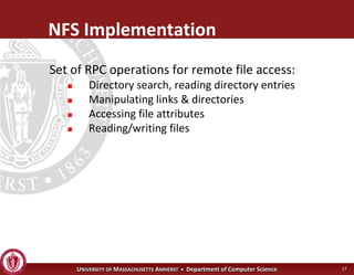 Operating Systems - Advanced File Systems