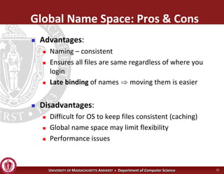 Operating Systems - Advanced File Systems