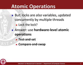 Operating Systems - Advanced Synchronization