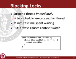 Operating Systems - Advanced Synchronization