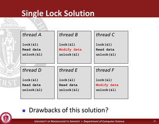 Operating Systems - Advanced Synchronization
