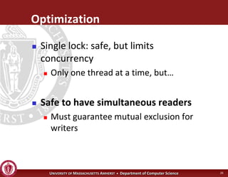 Operating Systems - Advanced Synchronization