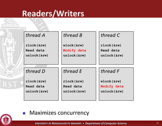 Operating Systems - Advanced Synchronization