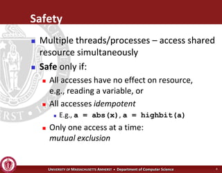 Operating Systems - Advanced Synchronization
