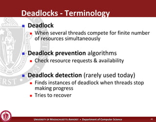 Operating Systems - Advanced Synchronization