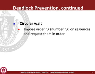 Operating Systems - Advanced Synchronization