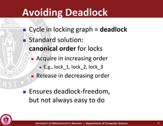 Operating Systems - Advanced Synchronization