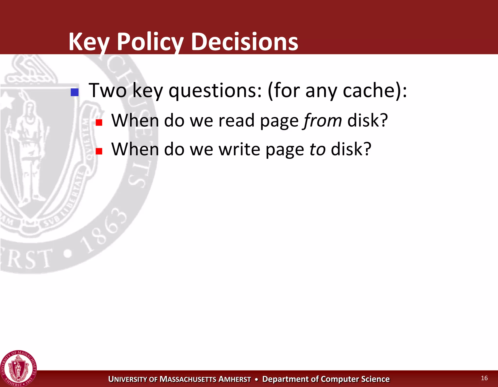 Operating Systems - Virtual Memory