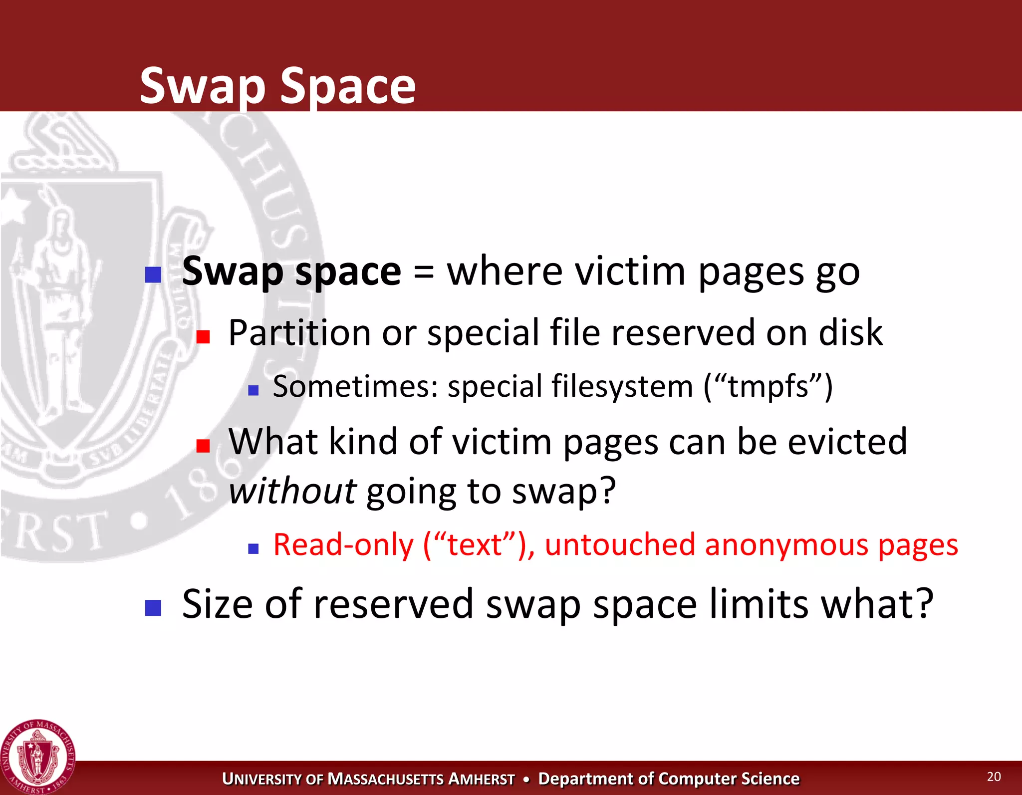 Operating Systems - Virtual Memory