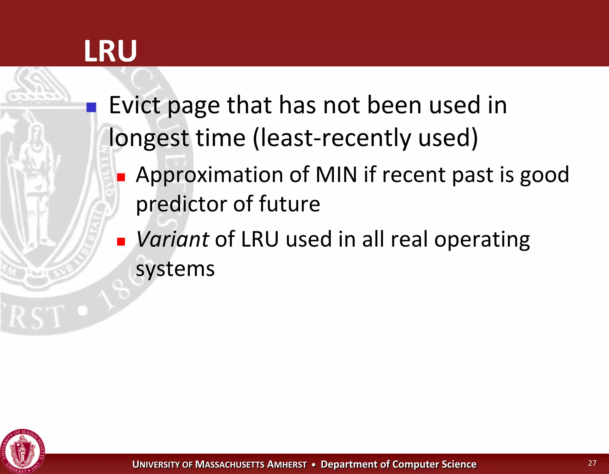 Operating Systems - Virtual Memory