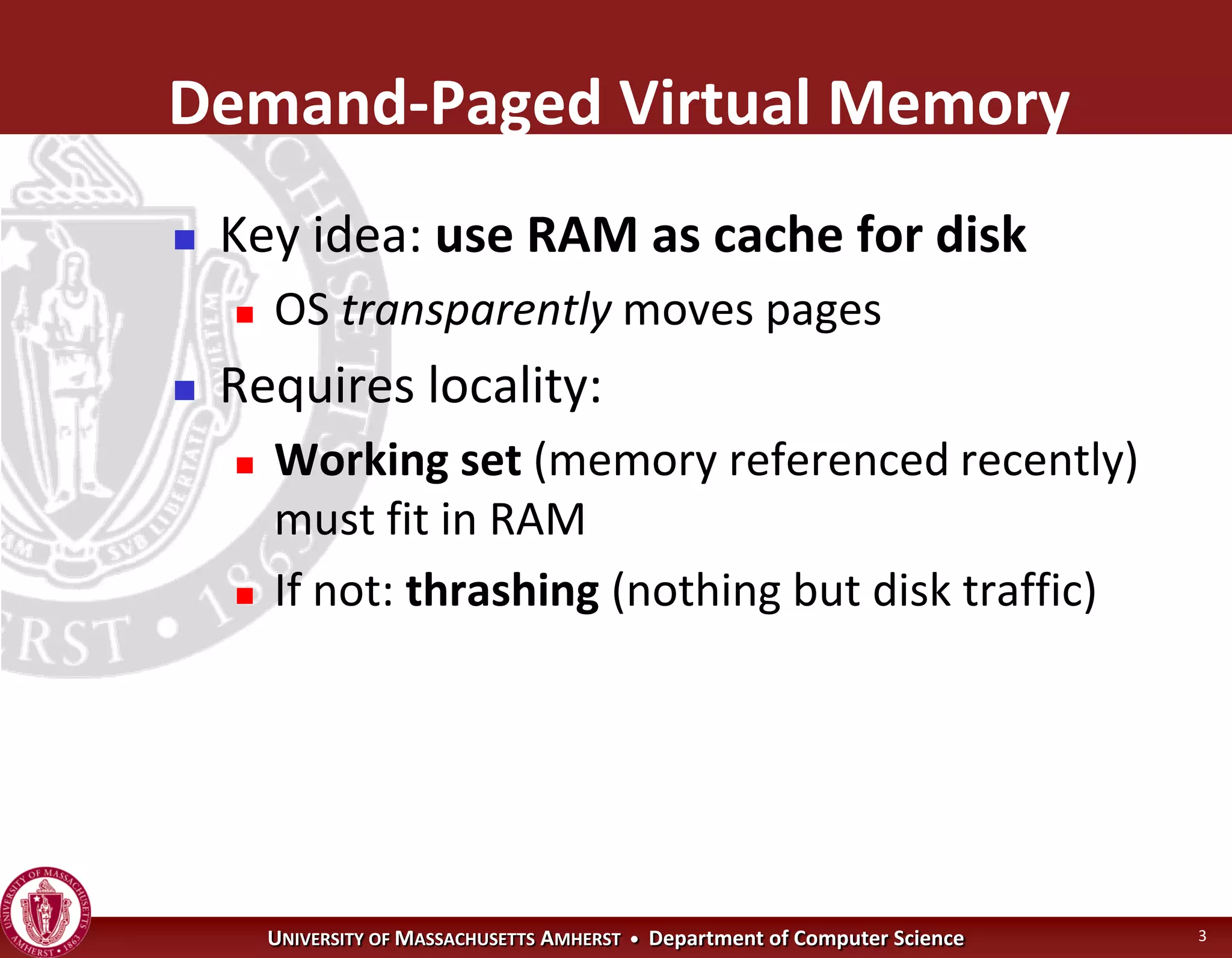 Operating Systems - Virtual Memory