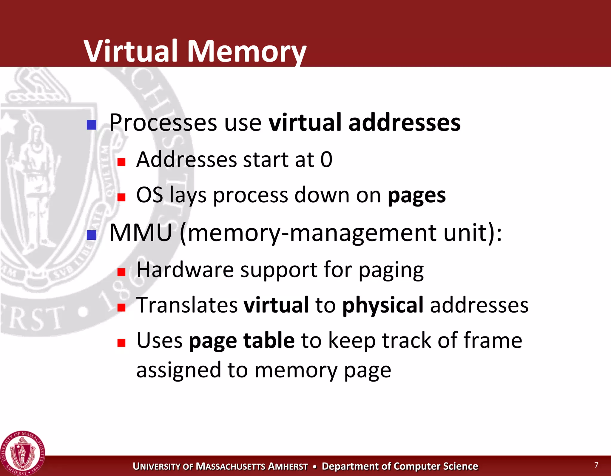 Operating Systems - Virtual Memory