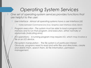 Operating-System Structures | PPT