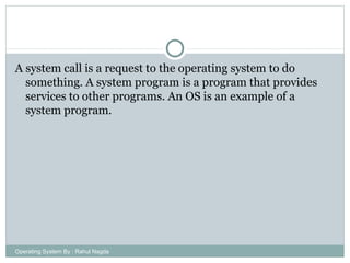Operating system structures | PPT