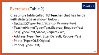 Operating Database Application ODA