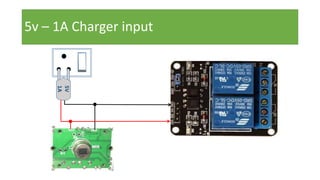 5v – 1A Charger input
5V
1A
 