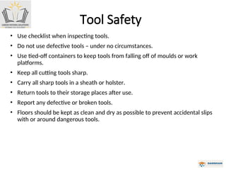 Operating Hand and Power Tools within the workplace | PPT