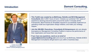 Operating Model & Organization Design Toolkit and Playbook | PPTX