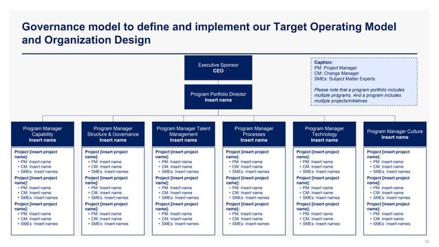 Operating Model and Organization Design Toolkit | PPTX
