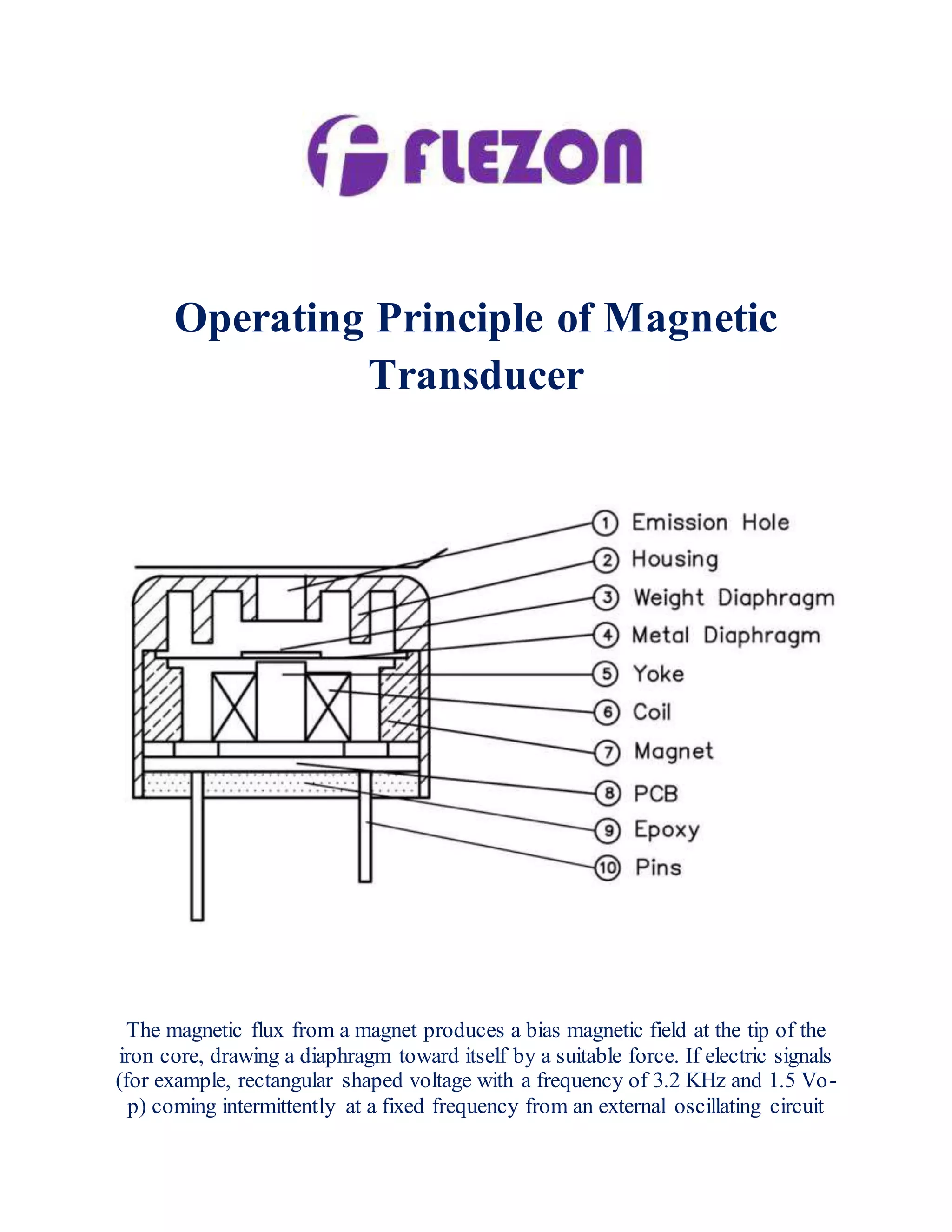 Operating principle of magnetic transducer | PDF