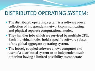 Operating systems | PPTX