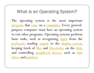 Operating system | PPT