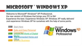 Operating system windows XP | PPTX