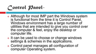 Operating system windows XP | PPTX