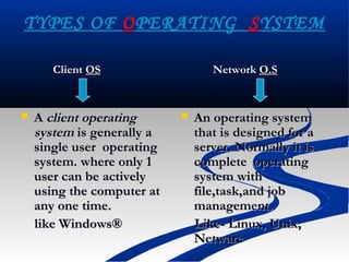 Operating system. | PPT