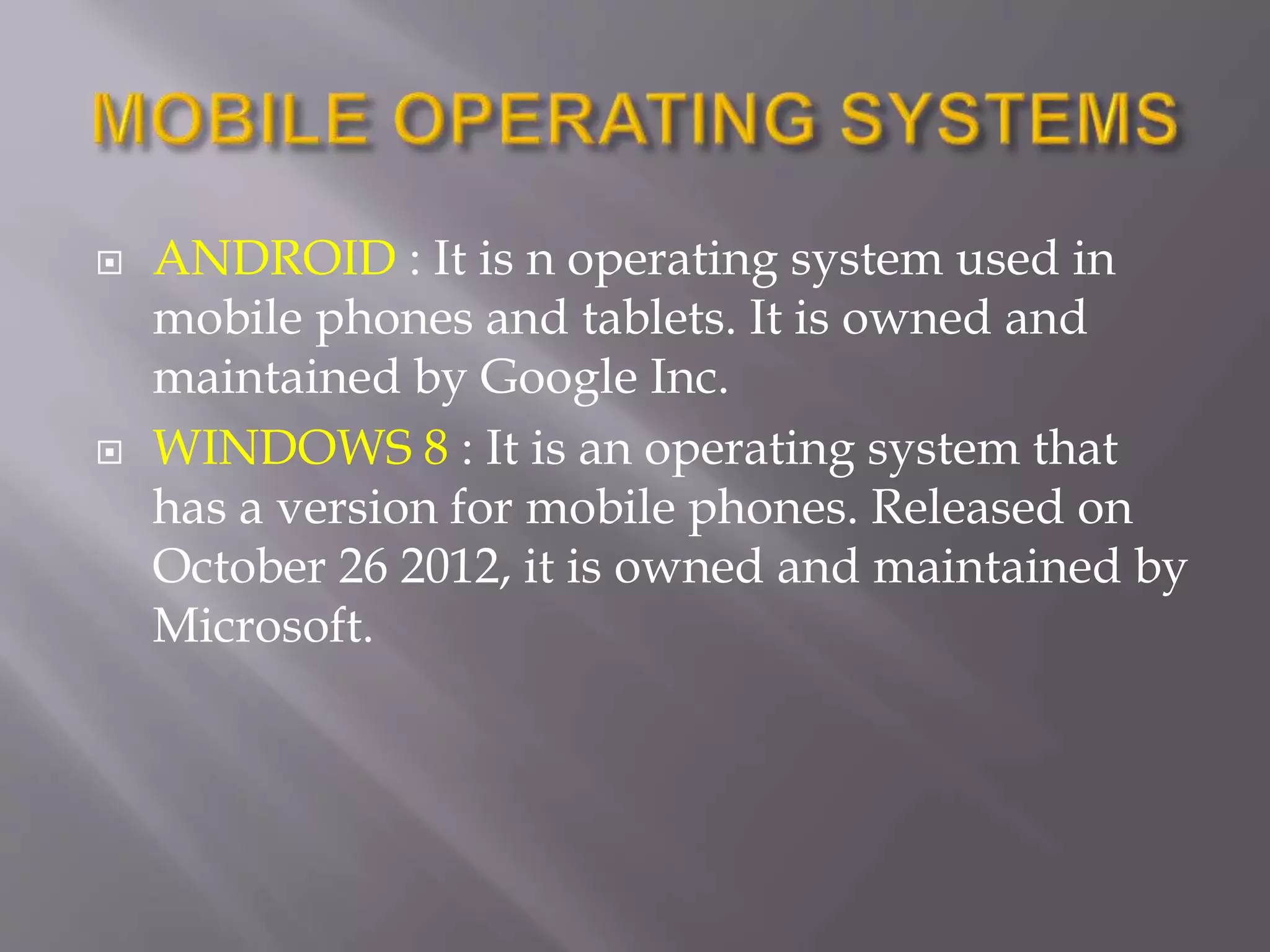 Operating system | PPTX