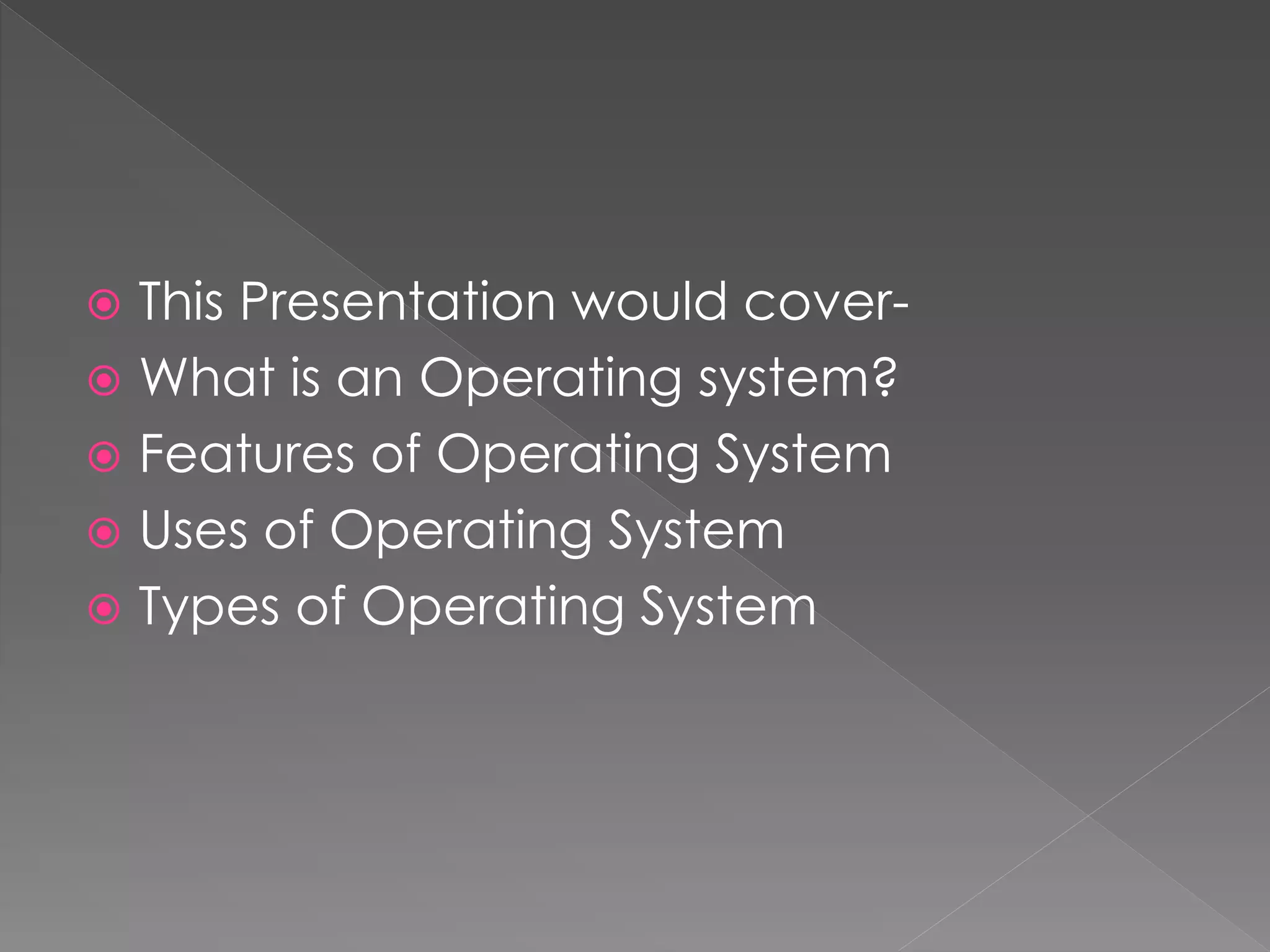 Operating system | PPT
