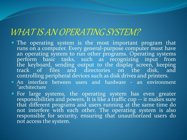 what is Operating system | PPTX