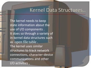 Kernel I/O subsystem | PPTX