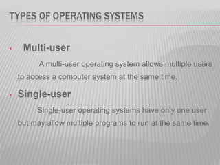 Computer Operating system | PPT